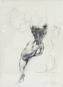 weiblicher Torso, Rückenansicht