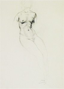 weiblicher Torso, sitzend