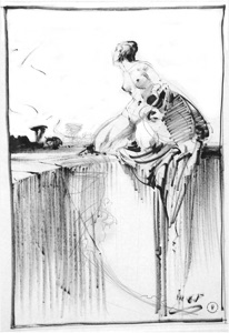 Kneeling Figure with Jug