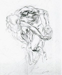 Woman Bending Forward