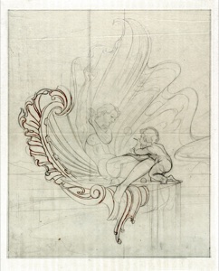 Cupid before a Woman