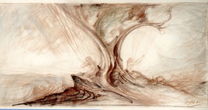 Harp-Playing Couple under a Tree