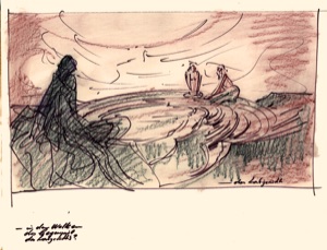Labyrinth, Studienskizze