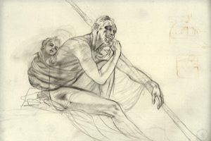 Sketch for the Wanderer, Seated
