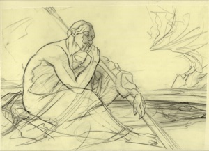 Sketch for the Wanderer, Seated