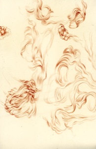 Haarlocken-Studien