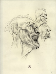 Man with Mouth Wide Open