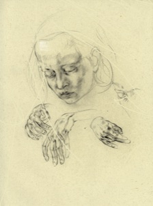 Girl's Head and Hand Studies