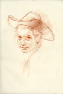 Girl with Braid, and Hat
