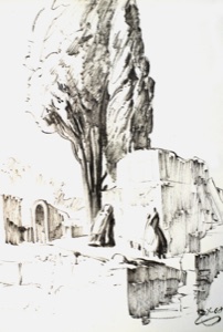 Alte Mauern in Potenza