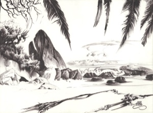 On the Beach at Cape Town
