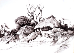 Hut by the Chichen Itza Path