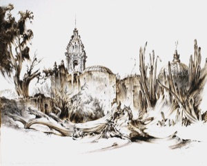 Church, Tower Behind It