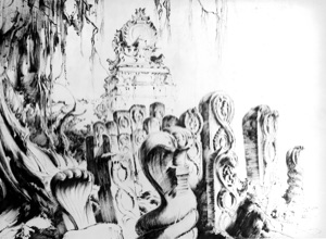Naga Stones under a Ficus Religiosa