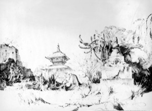 Temple Ruins near Kathmandu