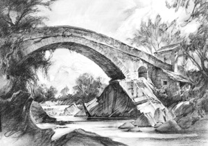 Giornico, Steinbrücke