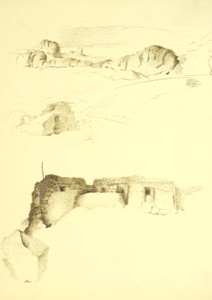 Shelters at the Tundra Front, 2 Sketches