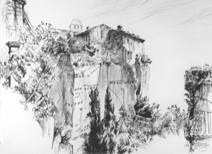 House on the Sandstone Rocks of Les Taillades