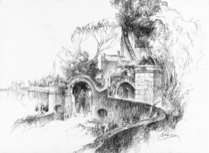 Ischia, Gartenmauer