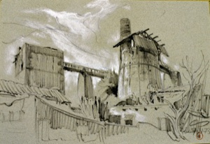 Old Lime Works near the Euganean Hills