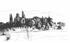 Toblino, the Castle in the Lake
