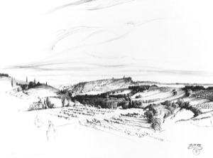 Landscape near San Giminiano