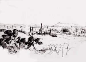 View toward the Hills of Solferino